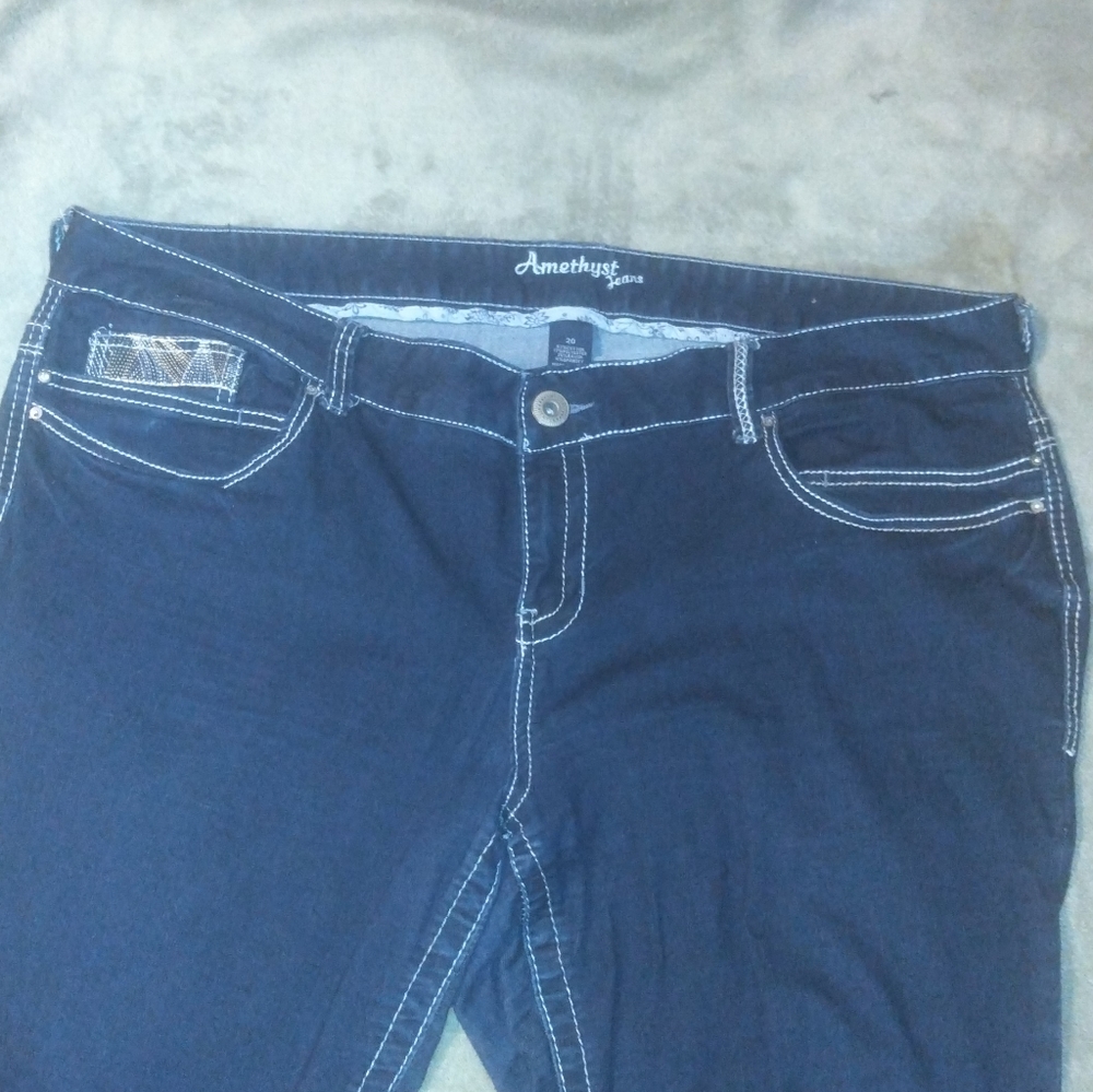 Amethyst Jeans women's size 20 Dark Blue